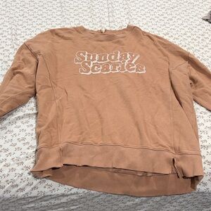 Aerie Warm Brown Knit Top